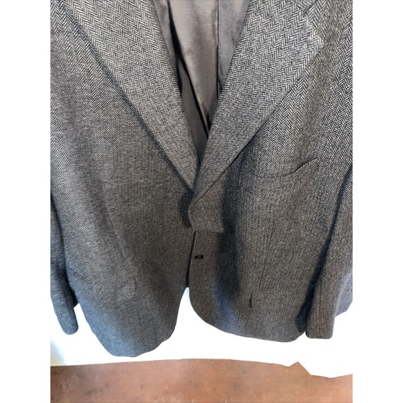 Weingarten Koln Men’s Dress Blazer Size Size 51L Gray 100% Cashmere Business - Picture 7 of 12